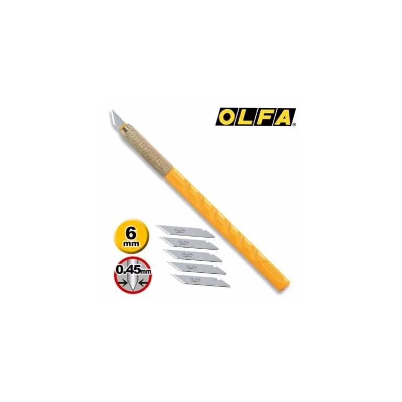 Нож с перовым лезвием Olfa AK1/5B