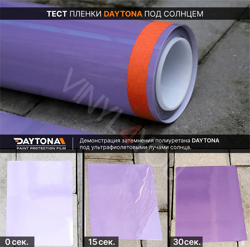 Полиуретан фотохромный DAYTONA для фар фиолетовый 30 см