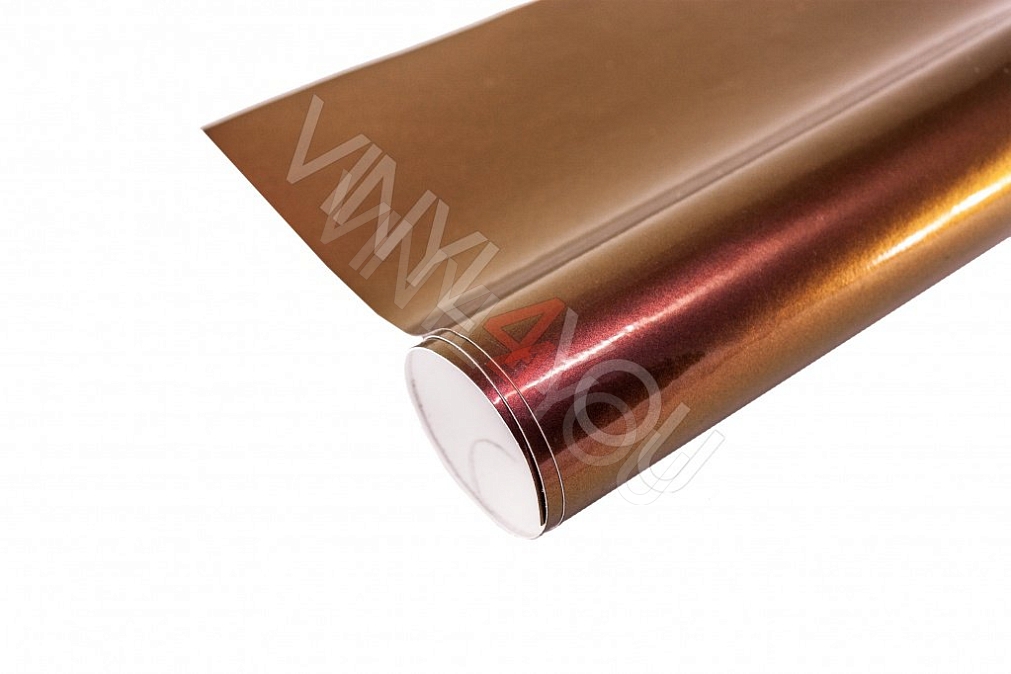 Пленка Глянцевый металлик хамелеон фиолетово-золотой